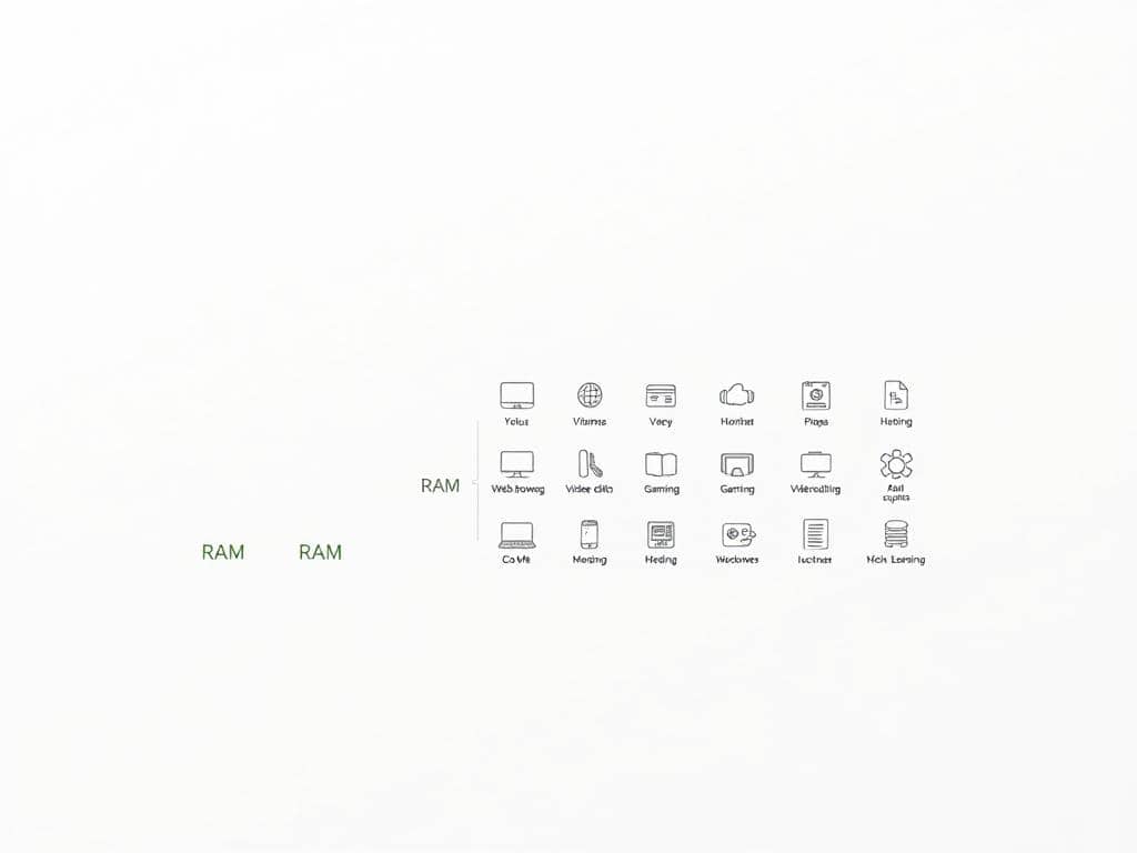 RAM needs for various tasks RAM needs for various tasks