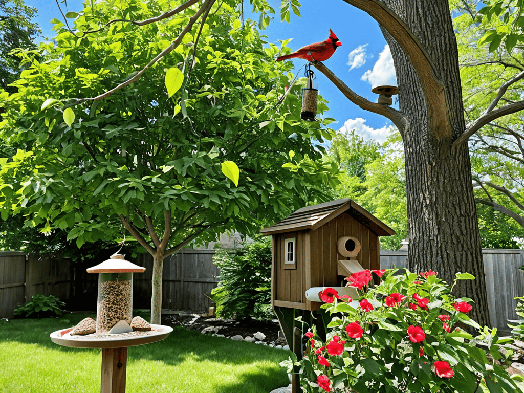 A Bird Lover's Guide on How to Attract Birds to Your Backyard 6 Attract birds with feeders and plants