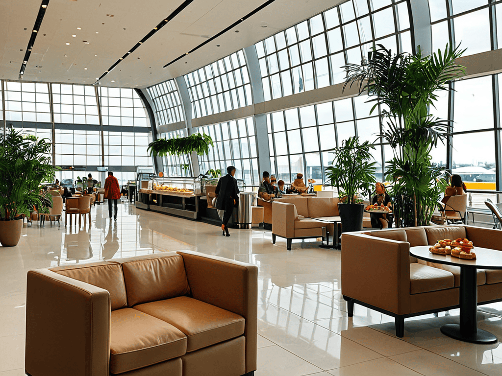 How to Make the Most of Airport Lounges 1 Airport lounges interior view