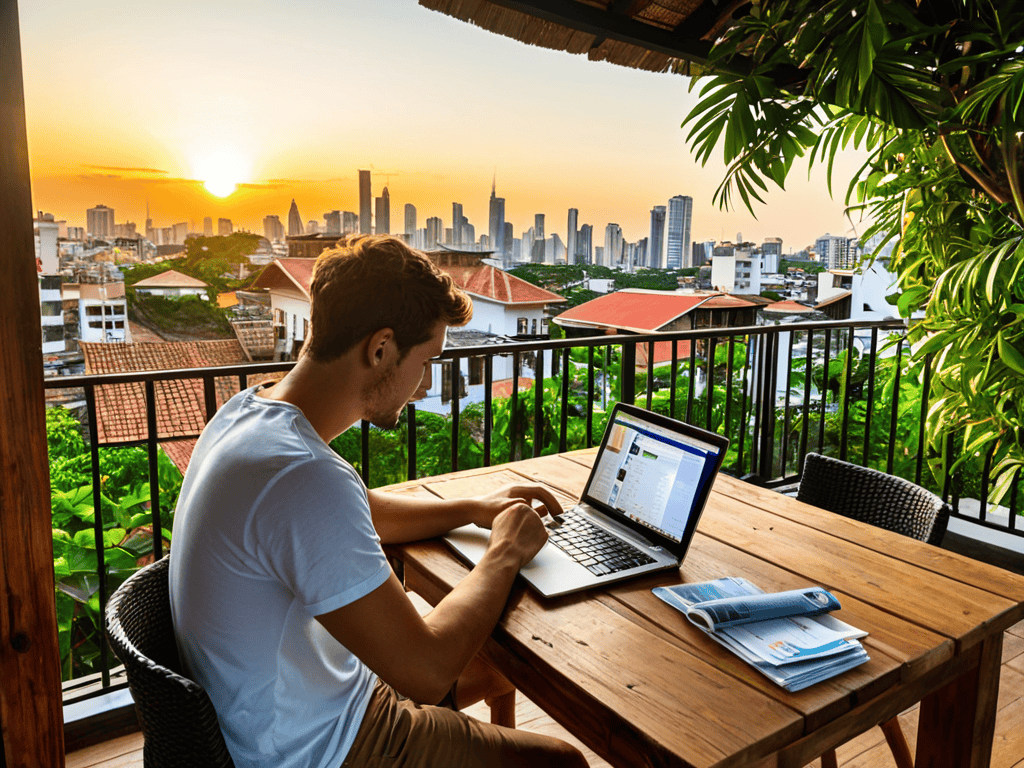 Digital Nomads working remotely abroad