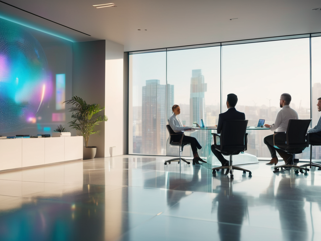 Holographic Displays in meeting room