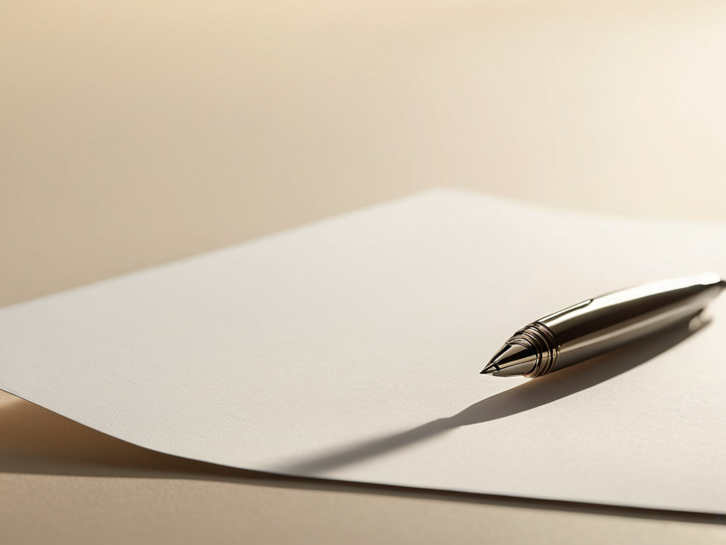 The Blank Page Bravery concept