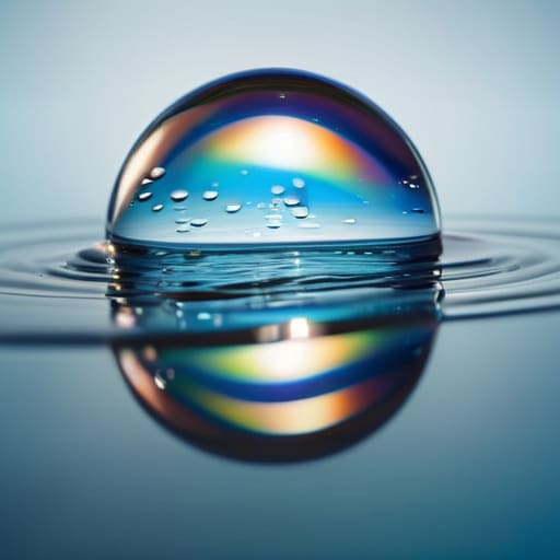 Hydrographic Film Surface Tension during liquid wrapping.